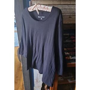 Rebecca Malone black 3/4 sleeve top sz xl